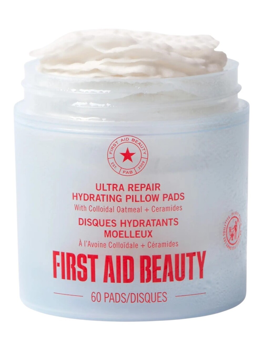 First Aid Beauty Ultra Repair Pillow Pads Full Size 60 Count NIB Retail $39